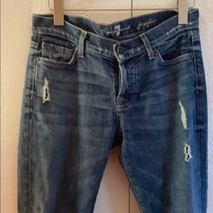 Seven boyfriend distressed jeans